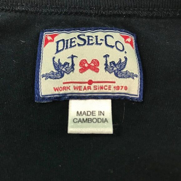 Diesel.Co Men Black Short Sleeve Tee XL - Picture 7 of 9